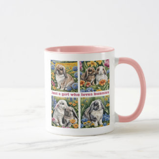 Just a girl who loves bunnies mug