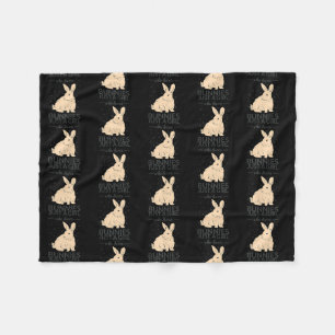 Just A Girl Who Loves Bunnies Rabbit  Fleece Blanket
