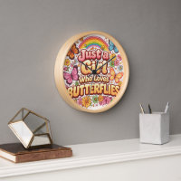 Just a Girl Who Loves Butterflies – Cute Floral 