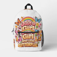 Just a Girl Who Loves Butterflies – Cute Floral 