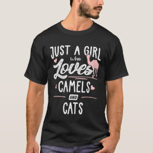 Just A Girl Who Loves Camels And Cats Women T-Shirt