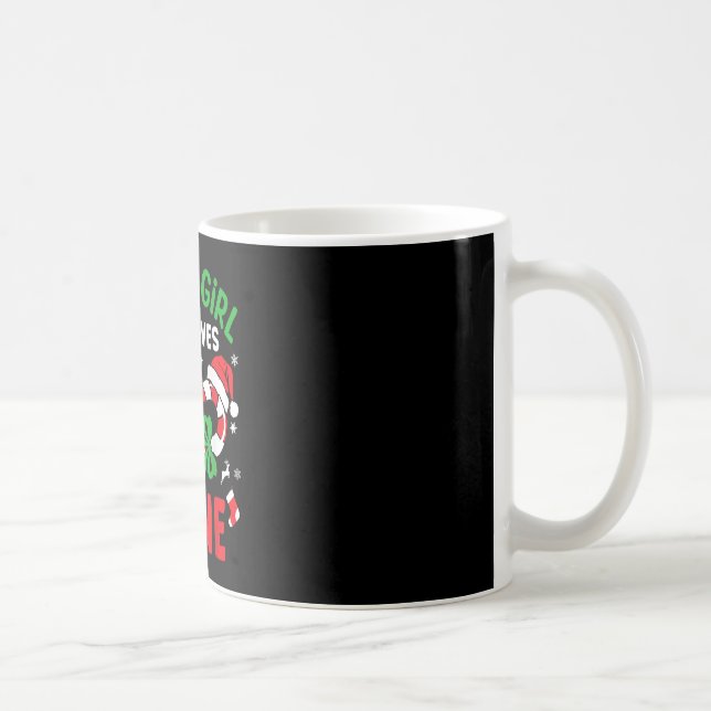 Just A Girl Who Loves Candy Cane Christmas Funny X Coffee Mug (Right)