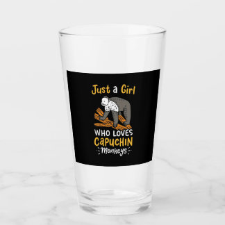 Just A Girl Who Loves Capuchin Monkeys Glass