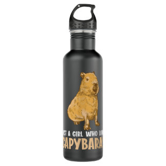 just a girl who loves capybaras Capybara  710 Ml Water Bottle