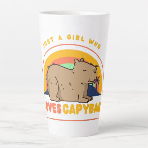 Just a Girl Who Loves Capybaras Latte Mug