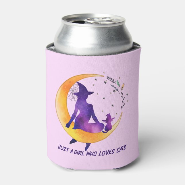 Just A Girl Who Loves Cat Can Cooler (Can Front)
