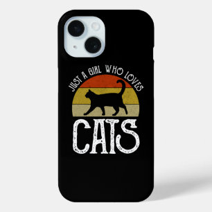 Just A Girl Who Loves Cats iPhone 15 Case