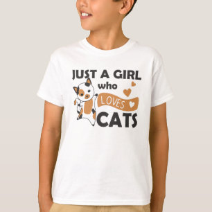 Just a girl who loves Cats Sweet Cat T-Shirt