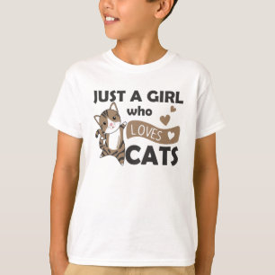 Just a girl who loves Cats Sweet Cat T-Shirt