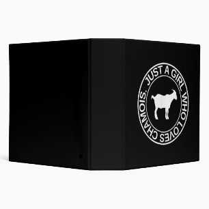 Just A Girl Who Loves Chamois Gift For Women Goat Binder