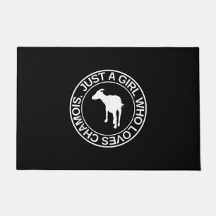 Just A Girl Who Loves Chamois Gift For Women Goat Doormat