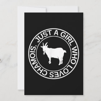 Just A Girl Who Loves Chamois Gift For Women Goat Invitation