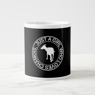 Just A Girl Who Loves Chamois Gift For Women Goat Large Coffee Mug
