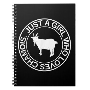 Just A Girl Who Loves Chamois Gift For Women Goat Notebook