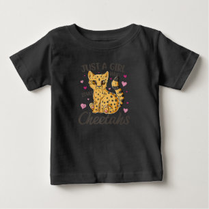 just a girl who loves cheetahs   cheetah gift baby T-Shirt