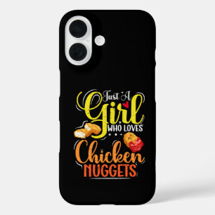 Just A Girl Who Loves Chicken Nuggets Girl Gift iPhone 16 Case