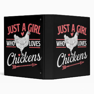 Just A Girl Who Loves Chickens - Chicken Lover Pou Binder