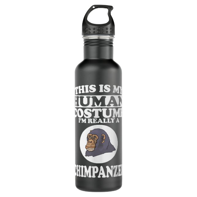 Just A Girl Who Loves Chimpanzees 710 Ml Water Bottle (Front)