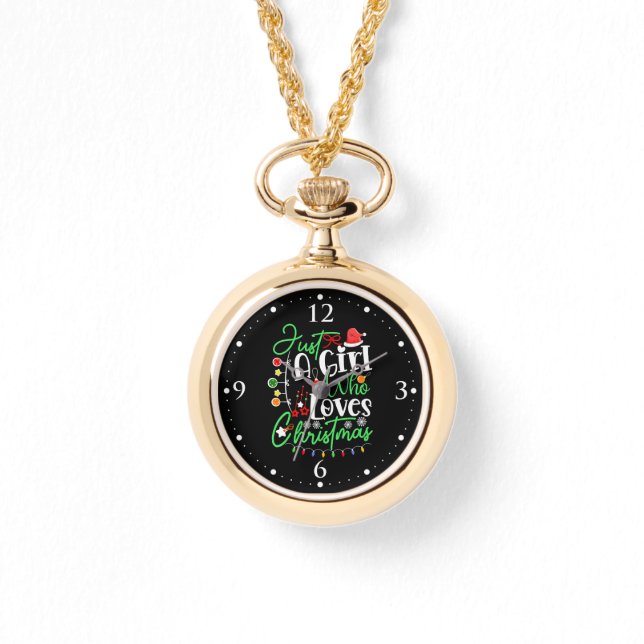 Just A Girl Who Loves Christmas-64714 Watch (Front)