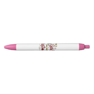 Just A Girl Who Loves Christmas Black Ink Pen