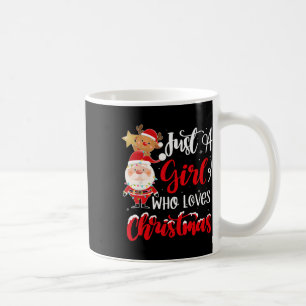 Just A Girl Who Loves Christmas Fun Design For Wom Coffee Mug