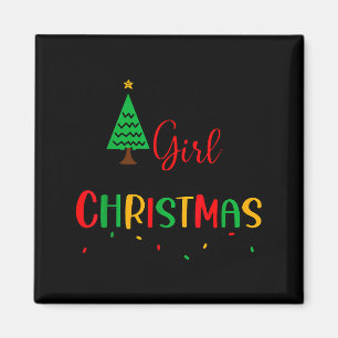Just A Girl Who Loves Christmas, Women, Girls, Kid Magnet