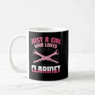 Just A Girl Who Loves Clarinet Clarinetist Music L Coffee Mug