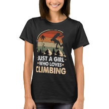 Just a Girl Who Loves Climbing Retro Vintage