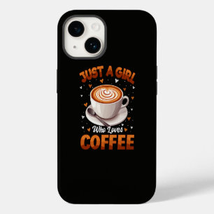 Just A Girl Who Loves Coffee iPhone 14 Case