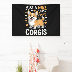 Just A Girl Who Loves Corgis Banner
