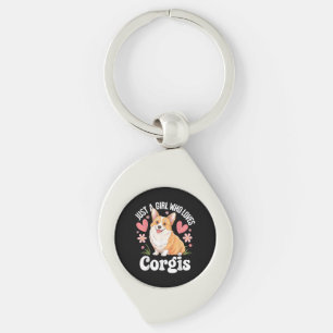 Just a girl who loves Corgis Keychain