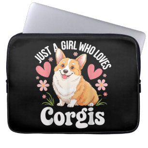 Just a girl who loves Corgis Laptop Sleeve