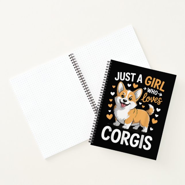 Just A Girl Who Loves Corgis Notebook (Inside)