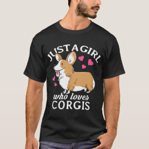 Just A Girl Who Loves Corgis Women Youth Kids T-Shirt