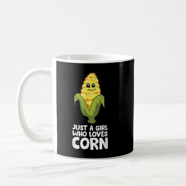 Just a Girl Who Loves Corn  Coffee Mug (Left)