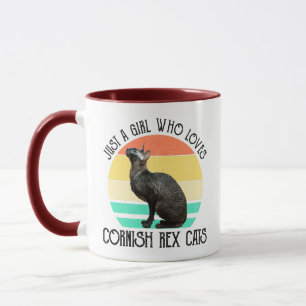 Just A Girl Who Loves Cornish Rex Cats Mug