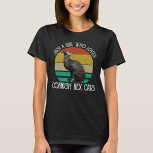 Just A Girl Who Loves Cornish Rex Cats T-Shirt
