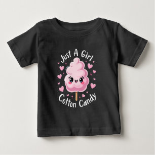 Just a Girl Who Loves Cotton Candy Baby T-Shirt