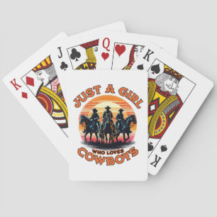 Just a girl who loves cowboys playing cards