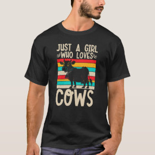 Just a Girl who loves Cows Harvest Farming Barn Ca T-Shirt