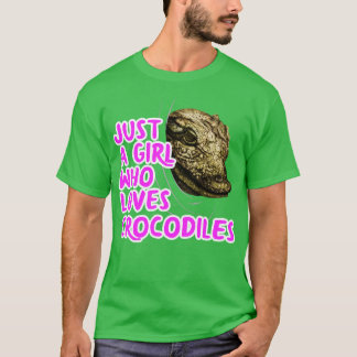 Just A Girl Who Loves Crocodiles T-Shirt