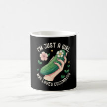 Just A Girl Who Loves Cucumbers - Funny Vegetarian