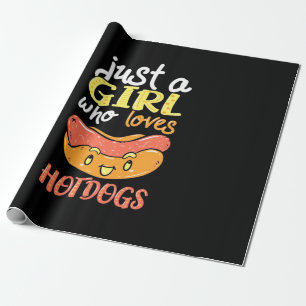 Just A Girl Who Loves Dachshund Dog Wrapping Paper