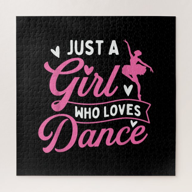 Just A Girl Who Loves Dance - Dancer Dancing Lover Jigsaw Puzzle (Vertical)