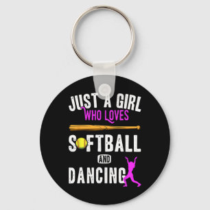 Just A Girl Who Loves Dancing And Softll Kids Funn Keychain