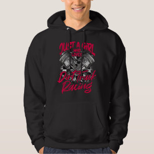 Just a Girl who Loves Dirt Track Racing Women Hoodie