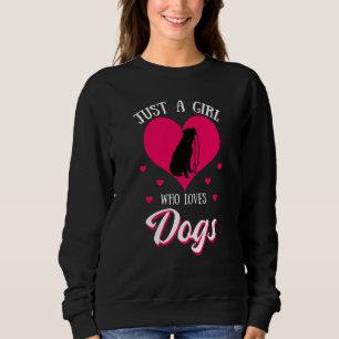 Just A Girl Who Loves Dog Puppy American Pit Bull  Sweatshirt