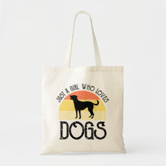 Just A Girl Who Loves Dogs Tote Bag