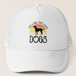 Just A Girl Who Loves Dogs Trucker Hat
