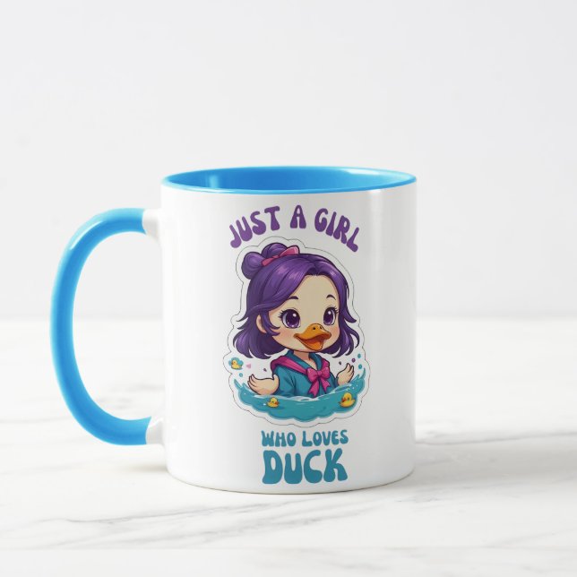 Just A Girl Who Loves Duck Mug (Left)
